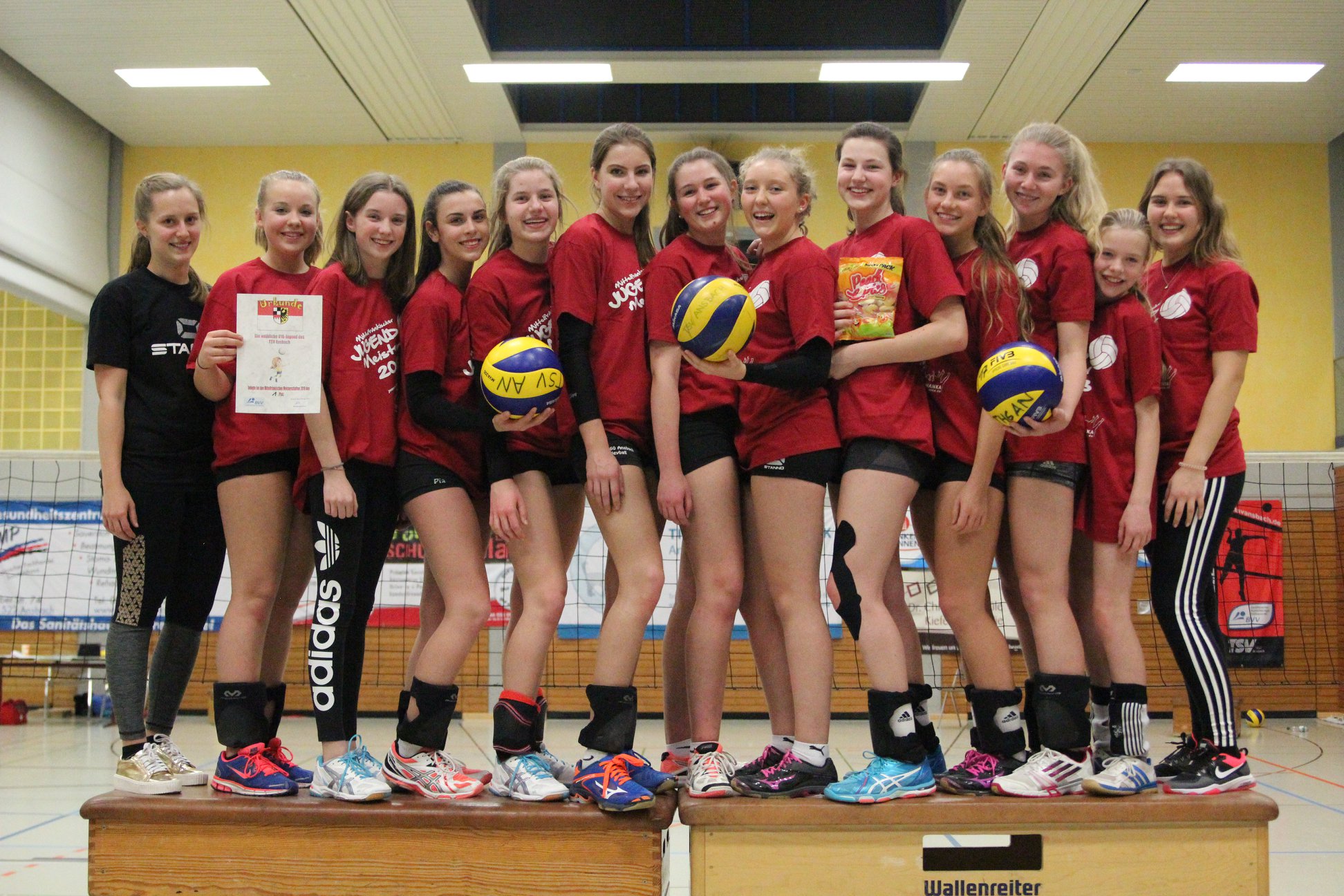 Ansbachs Volleyball-Mädchen dominierten bei der Mittelfränkischen Meistersc...